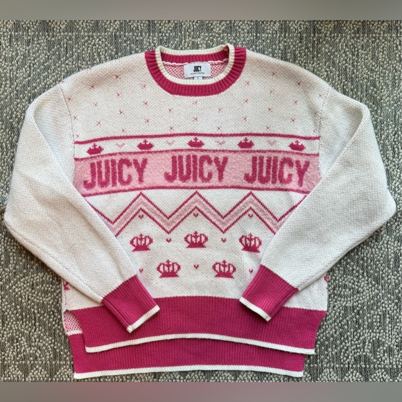 JUICY COUTURE Crew Neck Long Sleeve Pullover Sweater - Large - Picture 16 of 16